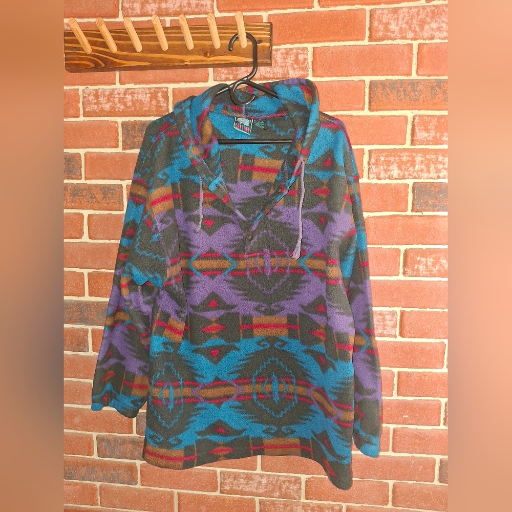Colorful Geometric Pattern Hoodie